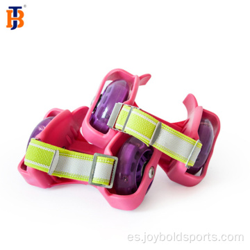 Mini rueda intermitente colorida ajustable para niños